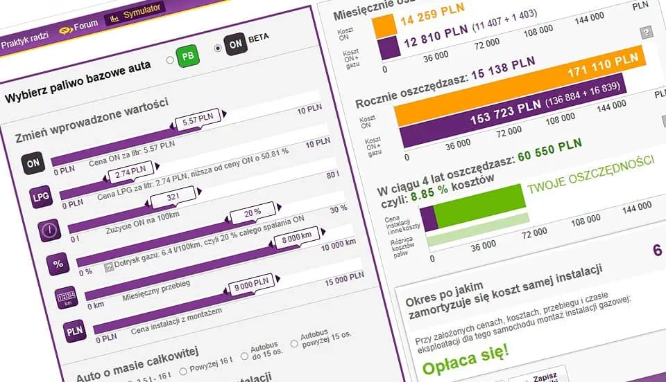 Kalkulator diesel czy LPG: oblicz oszczędności i uniknij kosztów